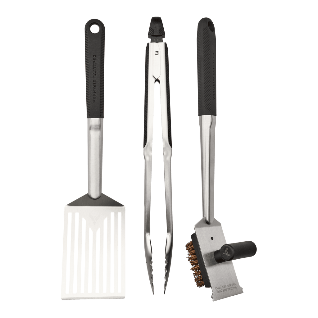 Vermont Castings Stainless Steel BBQ Grill Tool Set, 3-pc